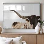 Texas Longhorn Wall Art Canvas Print, 3-Panel