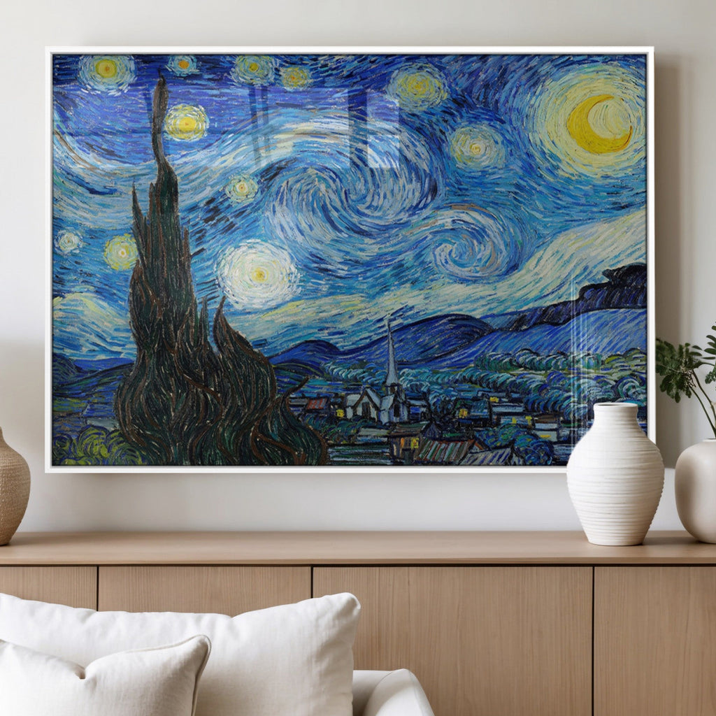 Vincent Van Gogh The Starry Night Abstract Wall Art Canvas Print
