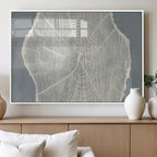 Abstract Tree Ring Wall Art Canvas Print, Framed and Ready to Hang