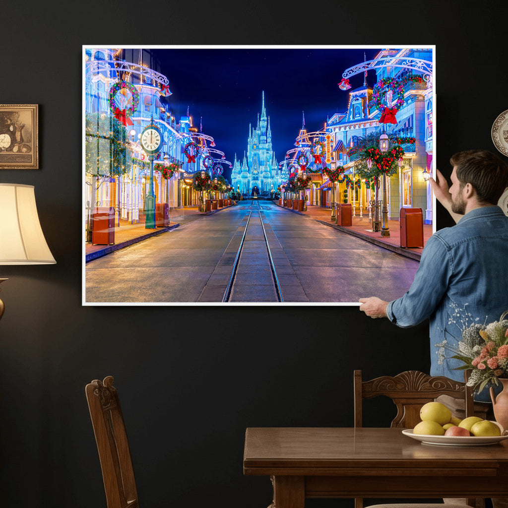 Disney Castle Wall Art | Large Magic Kingdom Canvas Artwork