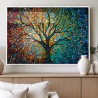 Yggdrasil Tree of Life Wall Art Print | Mosaic Style Canvas Wall Art