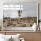 Saguaro Cactus Wall Art | Framed Desert Canvas Artwork
