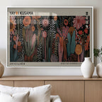 Modern Japanese Wall Art Canvas Print, Framed Abstract Mount Fuji Zen Landscape