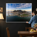 Cape Town Wall Art Canvas Print | Table Mountain Coastal Skyline Panorama