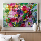 Oil Flower Abstract Canvas Print