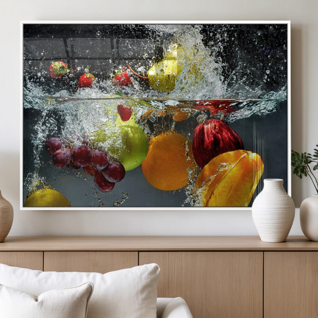 Kitchen Vegetables World Wall Art Canvas Print