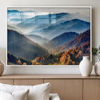 Mountains Forest Autumn Wall Art Canvas Print