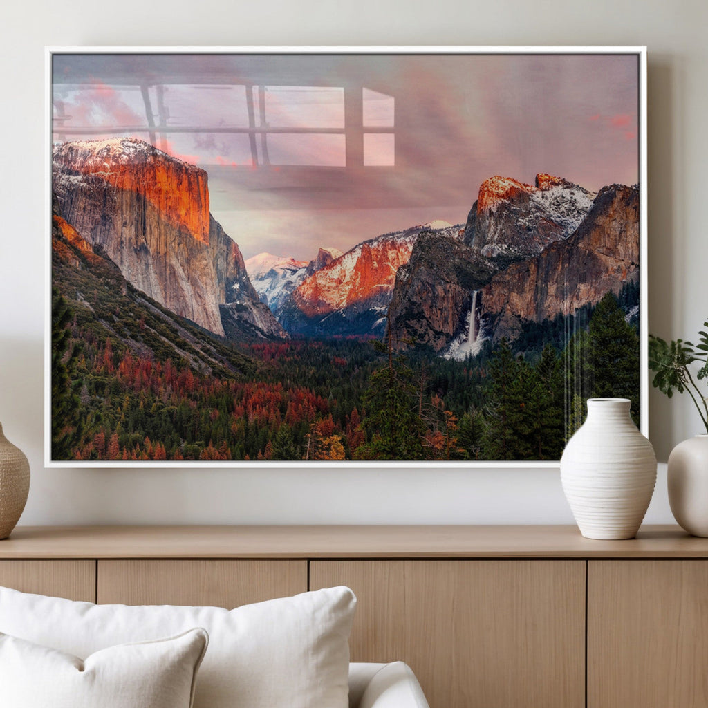 Yosemite Half Dome Wall Art Canvas Print El Capitan