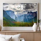 Yosemite Park Half Dome 3 Panel Canvas Print | Large Giclée Landscape Wall Art