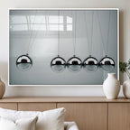 Newton's Cradle Wall Art Canvas Print | Framed Newton Cradle Wall Art