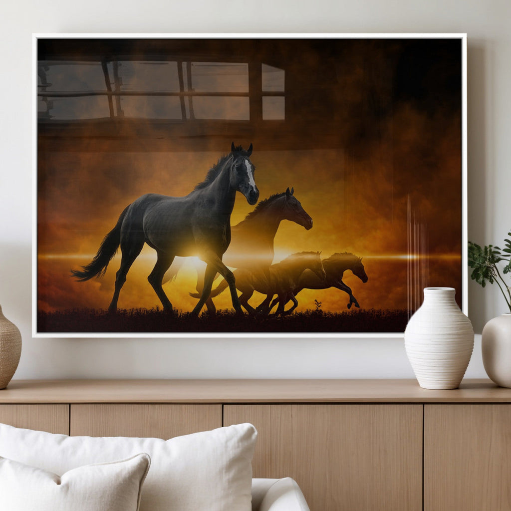 Horse Wall Art Canvas Print, Multi Panel Animal Canvas Print
