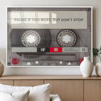 Music Cassette Iconic Wall Art Canvas Print