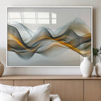 Abstract Wave Canvas Wall Art | Fluid Contemporary Elegance in Motion