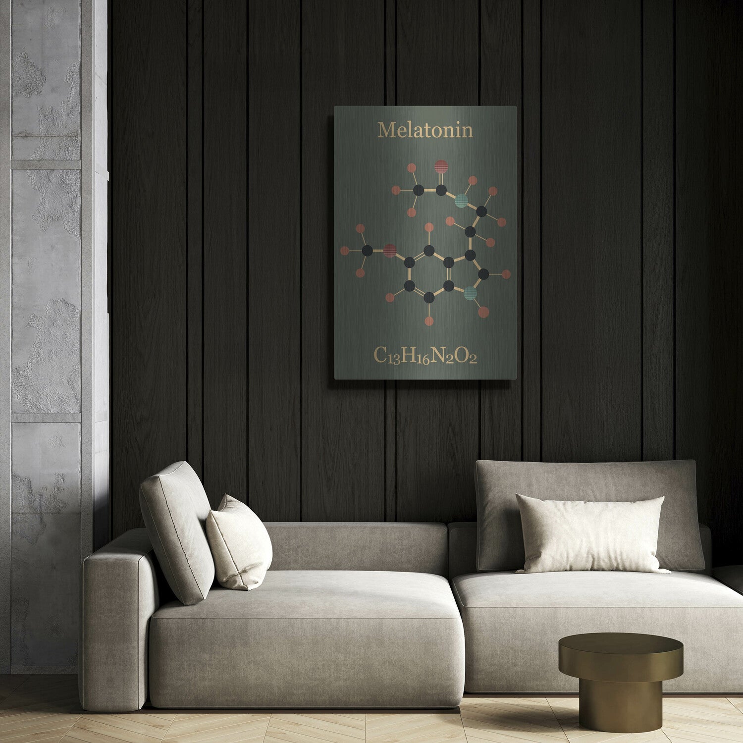 Melatonin Molecule III by Luxe Metal