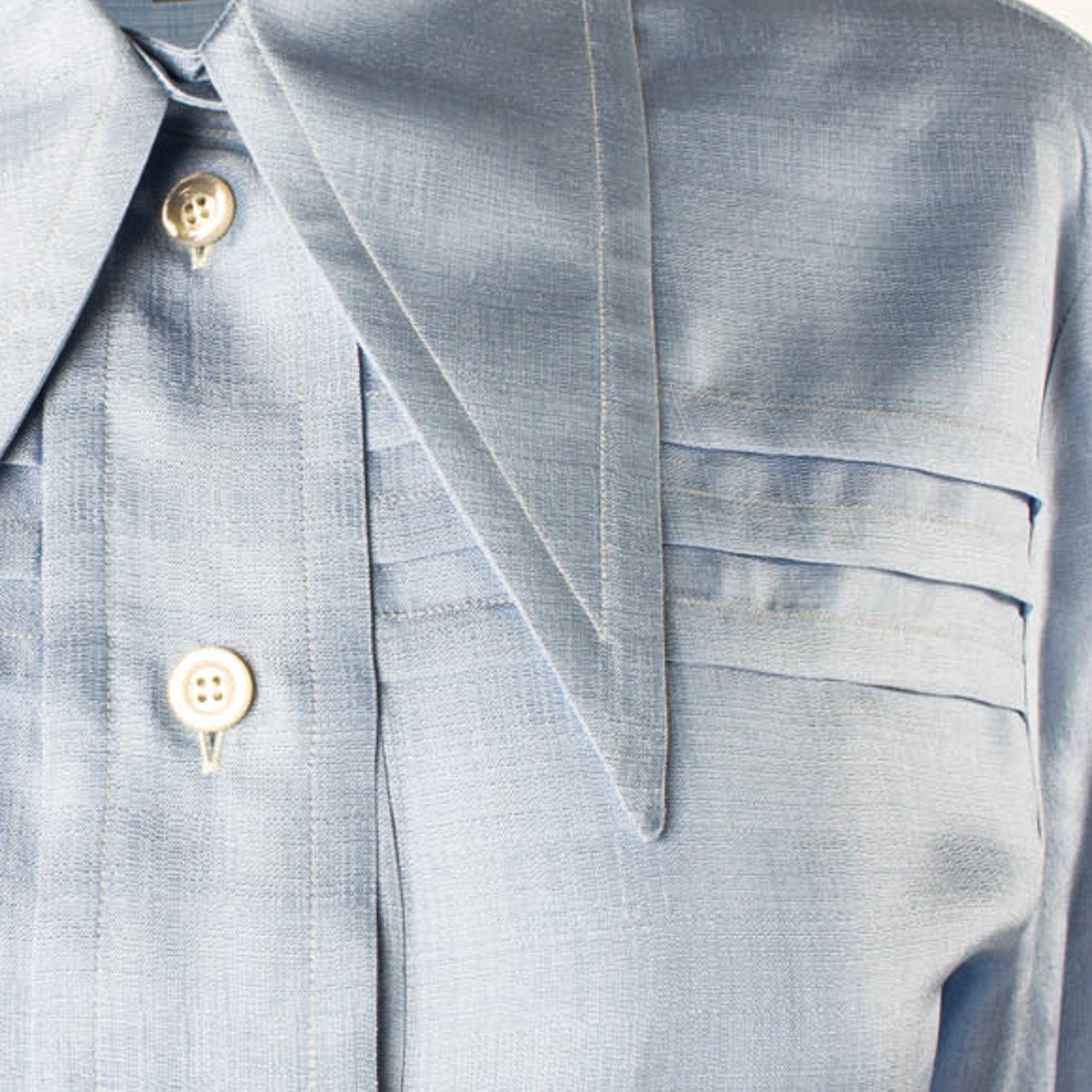 Women's Silk Top // Blue