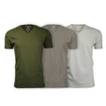 Ultra Soft Sueded V-Neck // Military Green + Stone + Sand // Pack of 3