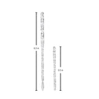 Clear Glass Icicles Set Of 24 Ornament
