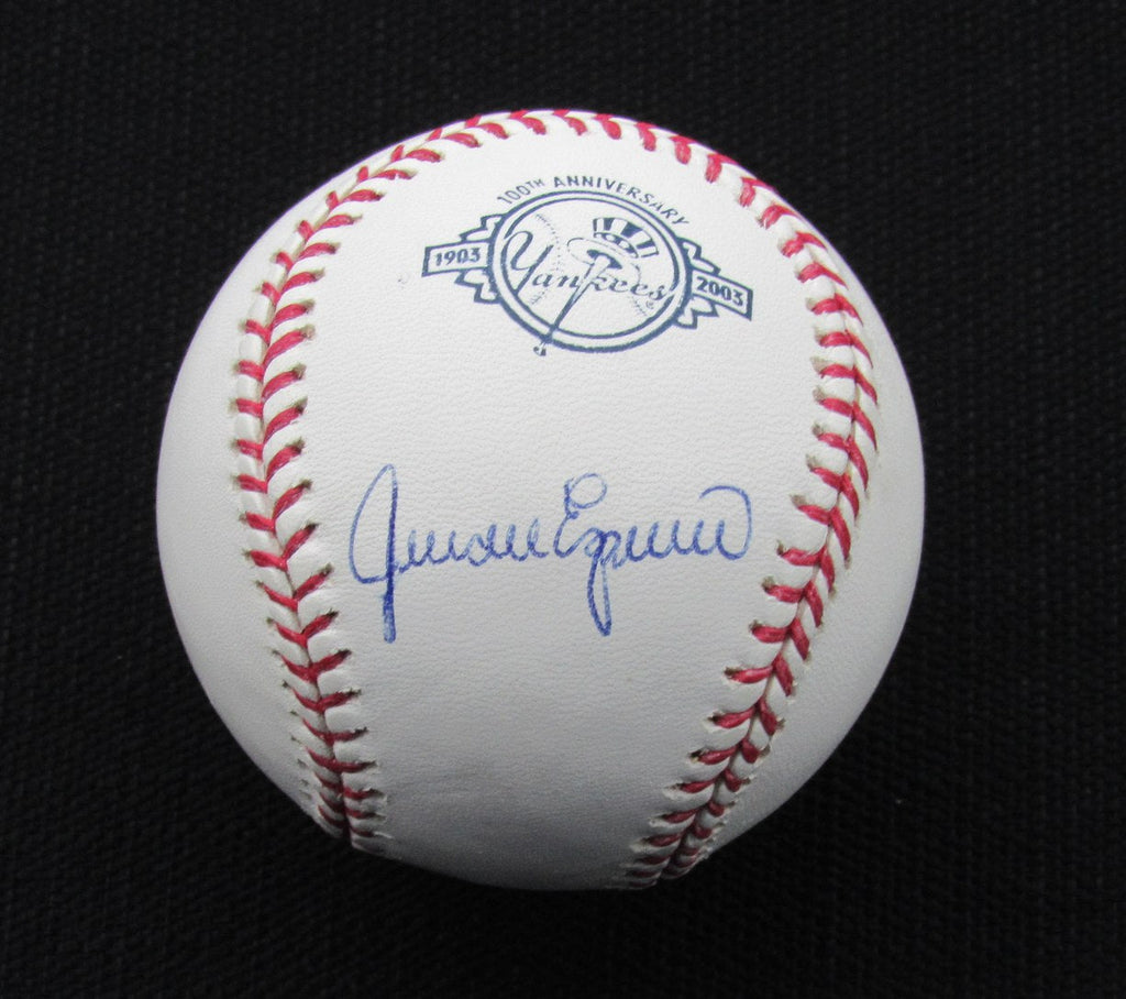 Juan Espino Signed/Auto Yankees 100th OML Baseball JSA 186656