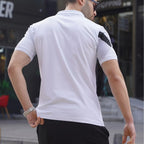 Patterned Polo // White