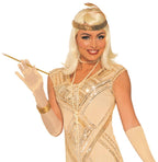 Beaded Beige Flapper Adult Costume Size MD/LG (8-12)