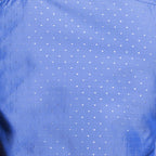 Galileo Silver Dot Button Up Shirt // Blue