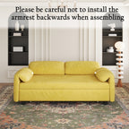 Sofa, Dual Purpose Lounge With Retractable Queen Size Bed