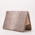 The Varese Naturel Hand-Painted Python Leather 14” Laptop Portfolio