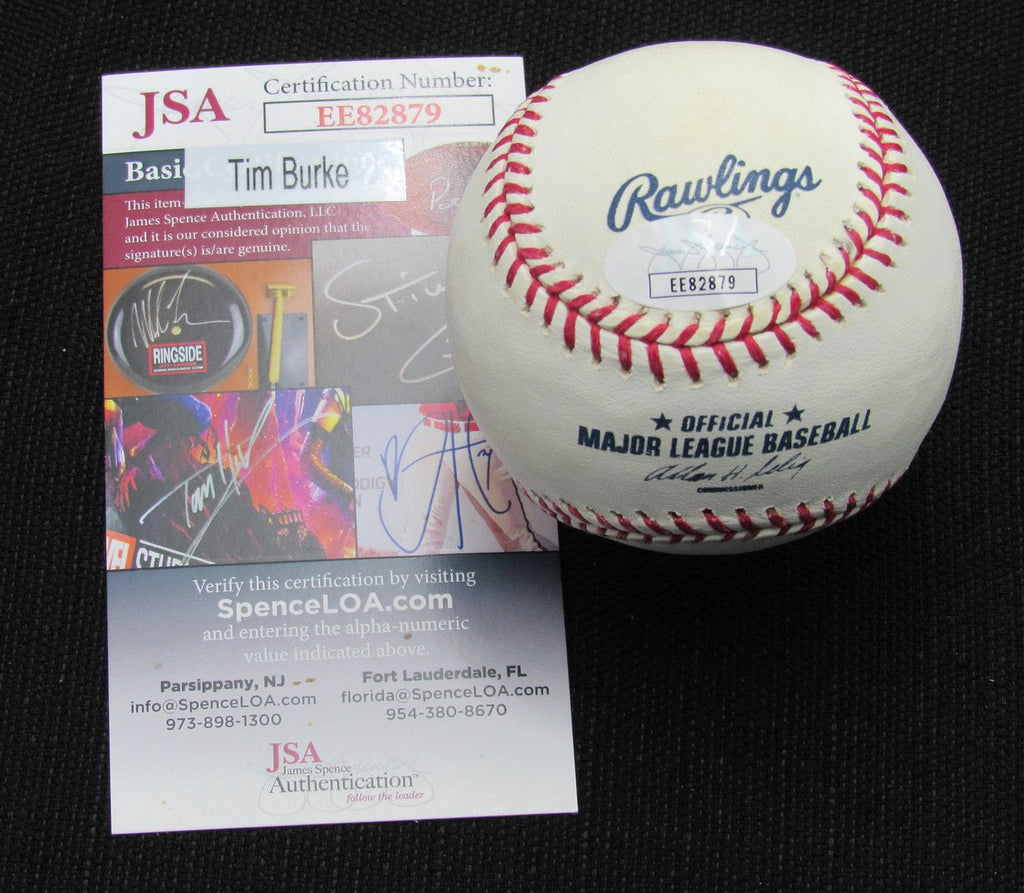 Tim Burke Signed/Auto Yankees 100th OML Baseball JSA 186733