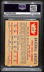 Ernie Lombardi HOF Signed/Auto 1960 Fleer Card #17 NY Giants PSA/DNA 190900