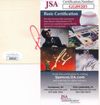 Pat Summerall Sportscaster Signed/Autographed 3x5 Index Card JSA 165593