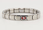 Football Team Logo Italian Charm Bracelet – Custom Gifts for Fans
