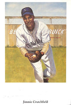 Jimmie Crutchfield Signed Negro League - Black Barons Ron Lewis Post Card 181265