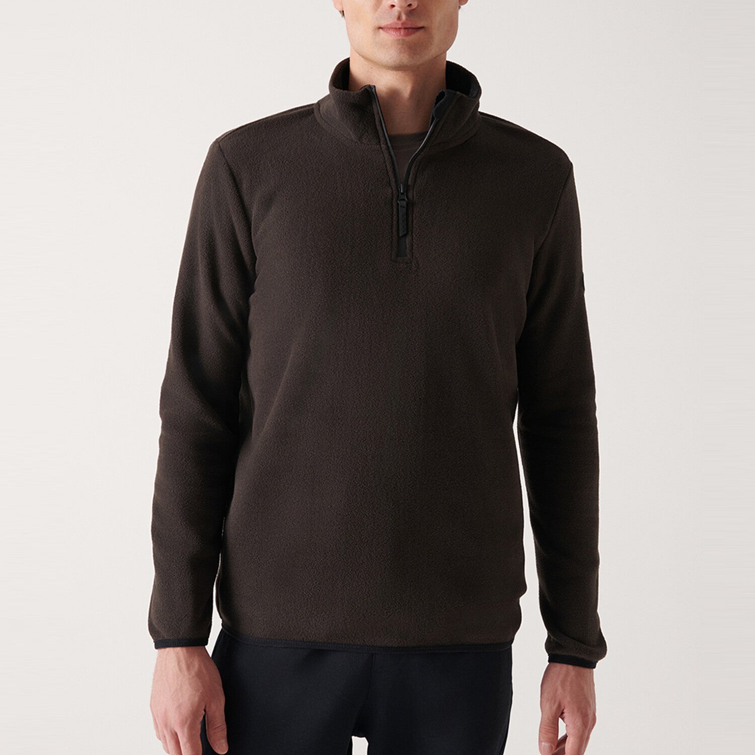 Alexis 1/4 Zip Fleece Sweater // Anthracite