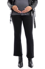 1822 Denim ReDenim Over the Bump Raw Hem Demi Bootcut Maternity Jeans in Black, Size 27