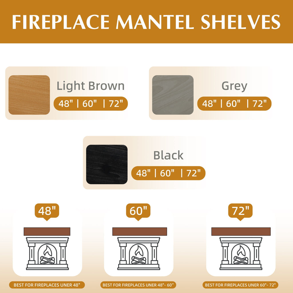 Fireplace Mantel Floating Shelf