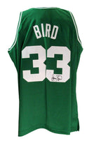 Larry Bird HOF Autographed Mitchell & Ness Basketball Jersey Celtics JSA 182824