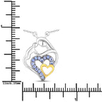 0.28 Carat Genuine Tanzanite .925 Sterling Silver Pendant