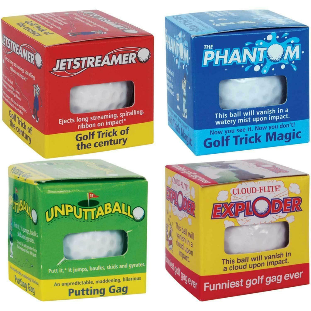 Ultimate Golf Prank Set – 4 Trick Golf Balls + Eject-A-Putt + Butt-Crack Tees! ⛳😂
