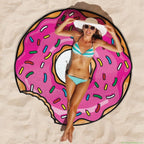 🍩 Giant Donut Beach Towel Blanket – BigMouth Inc.