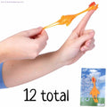 🐔 12-Pack Rubber Chicken Slingshots – Hilarious Party Favors!