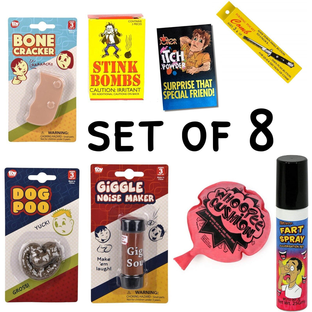 💥 The Ultimate Prank Kit – 8 Hilarious Gags in One Epic Set!