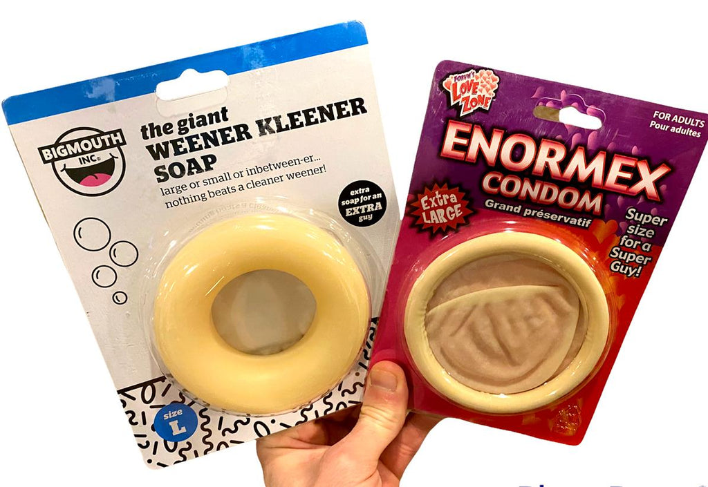 🍆 GIANT Weener Cleaner Soap + ENORMEX XXL Gag Condom Combo