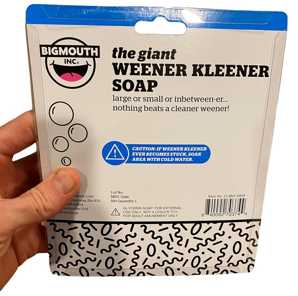 🍆 GIANT Weener Cleaner Soap + ENORMEX XXL Gag Condom Combo