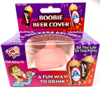 Boobie Beer & Soda Can Nipple Cover – Funny Gag Gift, Joke for Parties