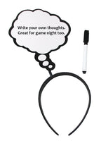 Bubble Thought Headband Dry Erase Board – Wearable Whiteboard for Costumes, Pranks & Laughs! 💭😂