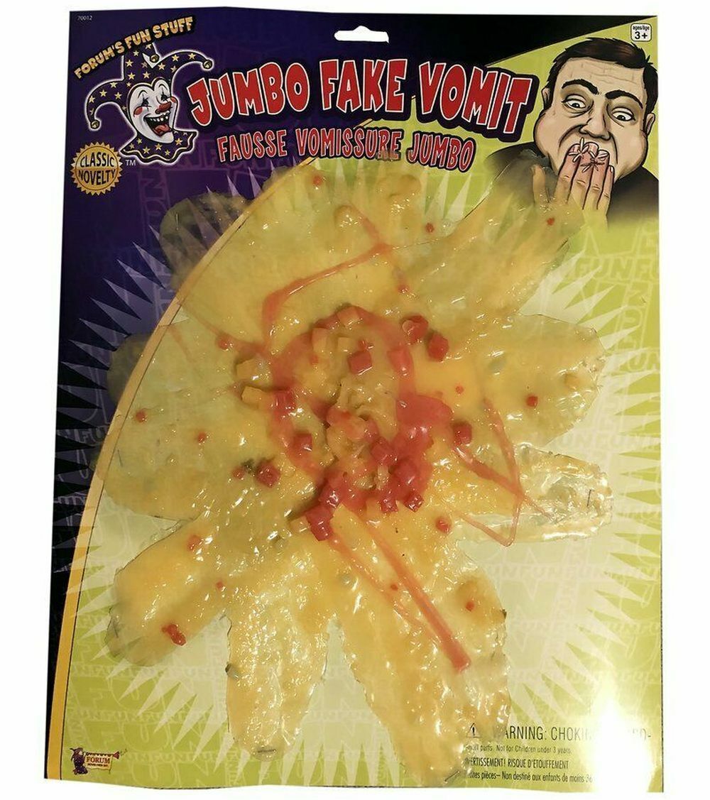 🤢 GIANT FAKE VOMIT – Jumbo-Sized Gag Prank Prop (12" Inches)