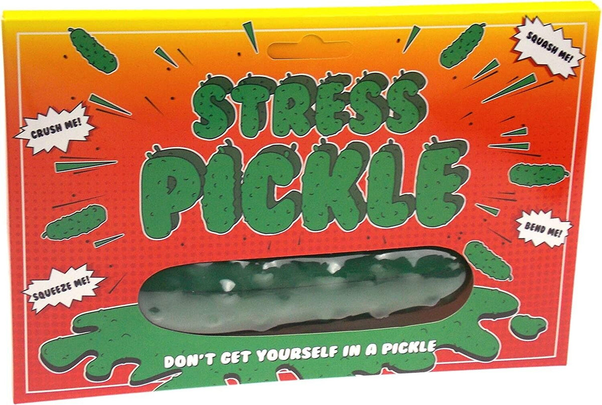 Stress Pickle – Funny Squishy Stress Reliever for Adults & Kids 🥒🤣