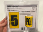 🕵️‍♂️ CRIME SCENE INVESTIGATION KIT – 100 ft Tape, Chalk & 5 Evidence Markers