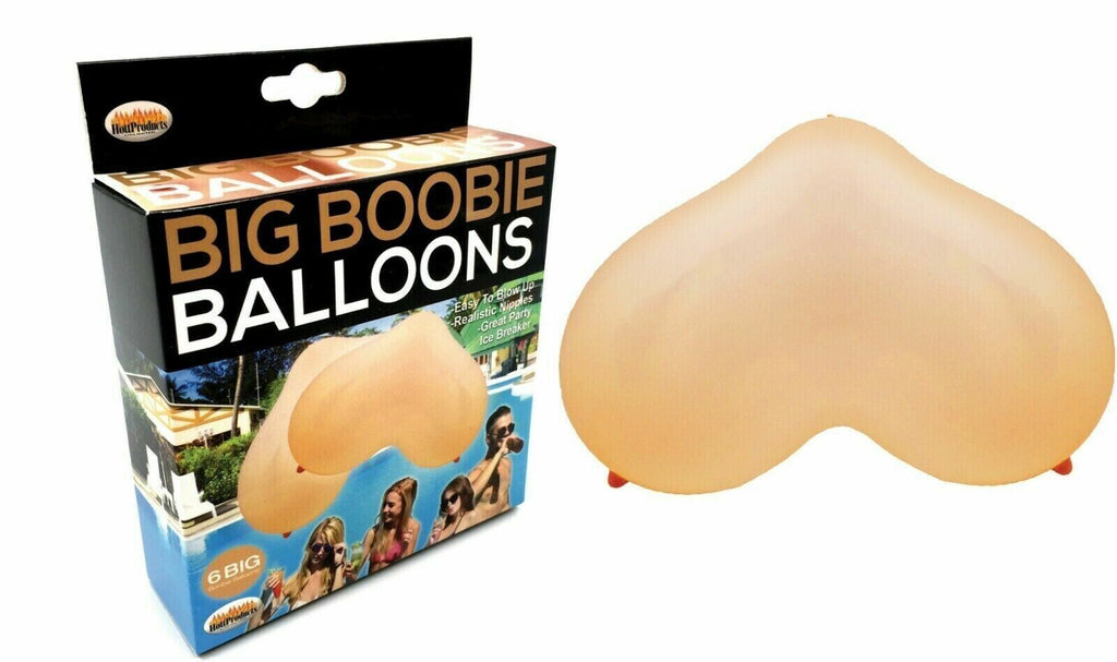 Big Boobie Balloons (6-Pack) – Hilarious Party Gag Gift! 🎈😂