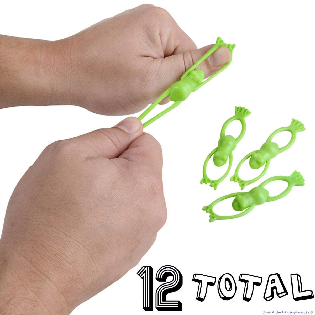 🐸 Frog Finger Slingshots – 12-Pack of Flying Fun!